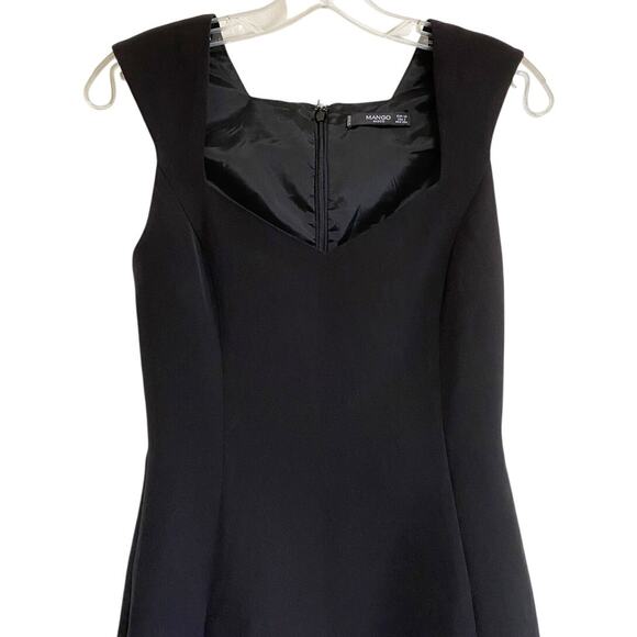 Mango Basics Sweetheart Little Black Cocktail Dress- XS - Picture 5 of 14